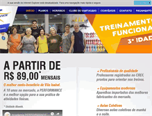 Tablet Screenshot of performancevila.com.br